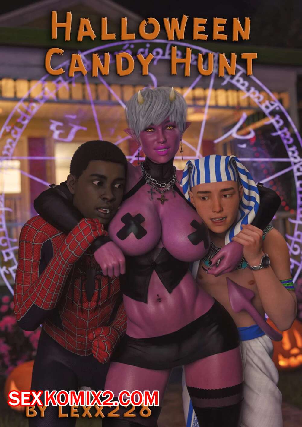 🌶 Порно комикс Halloween. Охота за конфетами на Хэллоуин. Candy Hunt.  Lexx228 комикс для взрослых собирать конфеты. Они 🌶 Порно комиксы |  www.flash-porno2.com