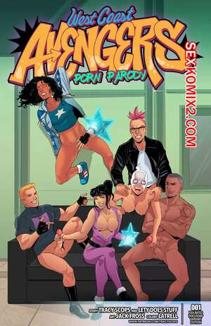 Порно комикс Мстители Западного побережья. West Coast Avangers. Tracy Scops
